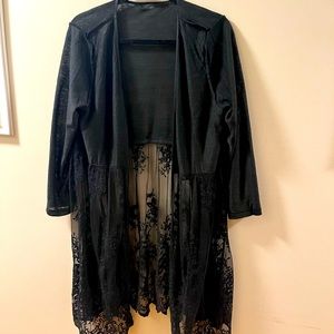 Women’s Black Lace Cardigan one size fits most